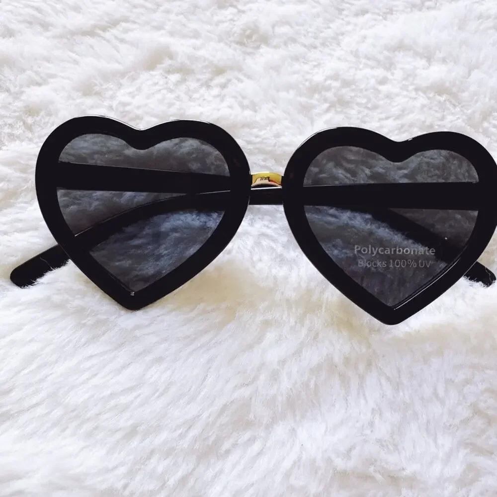 Pixie Black Girl Heart-shape Sunglasses